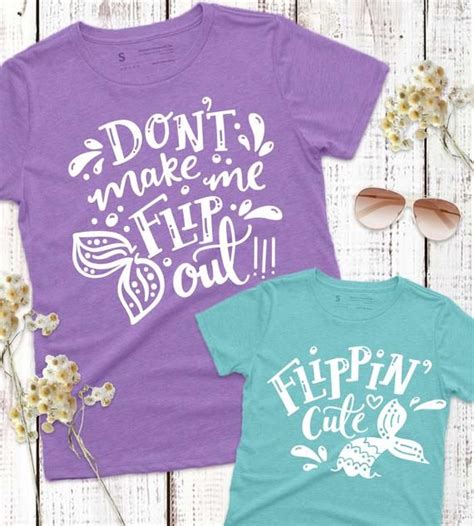 mommy and me svg sassy mermaid svg files matching set funny etsy