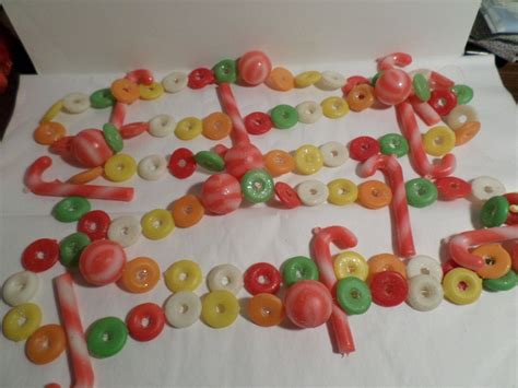 Vintage Plastic Blow Mold Candy Christmas Tree Garland