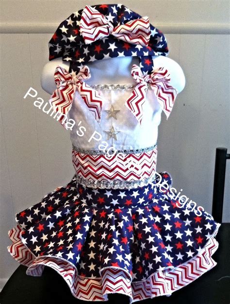National Pageant Patriotic Casual Wear Dress Ooc Size 3 5t Handmade