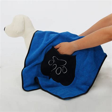 Pet Drying Towel Ultra Absorbent Dog Bath Towel Microfiber 8649cm Soft