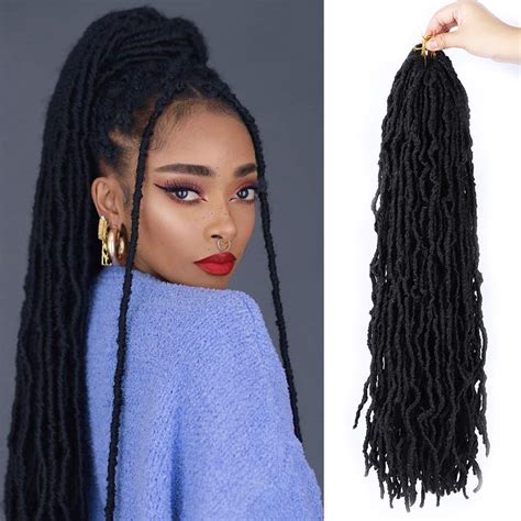 Buy New Faux Locs Crochet Hair 18 Inch 7 Pack New Soft Locs Synthetic