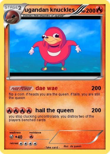 Pokémon Ugandan Knuckles 30 30 Dae Wae My Pokemon Card