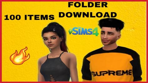 Sims 4 100 Item Cc Folder Downloadupdates Youtube