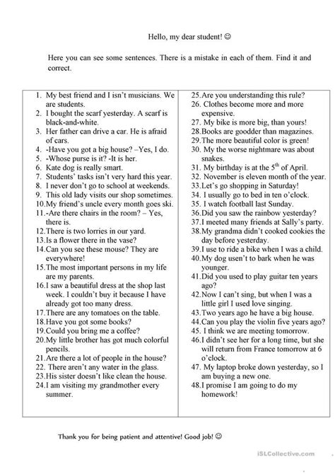 Correct The Spelling Mistakes Worksheet Pdf