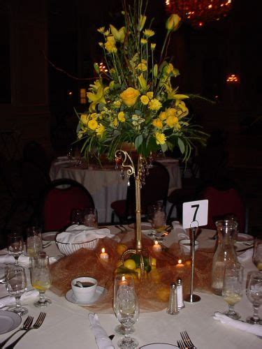 50 s style wedding tabledecor. 50th anniversary centerpieces | silk flowers: flower ...