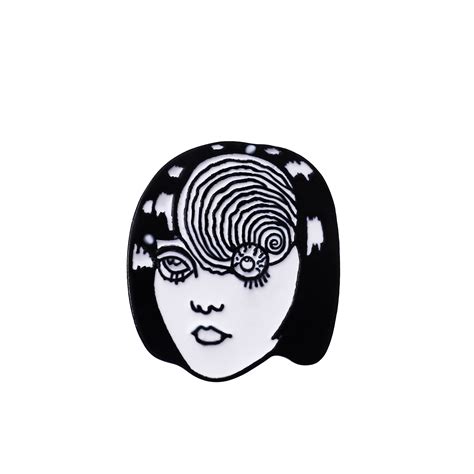 Horrific Picasso Style Pin Vortex Uzumaki Junji Ito Tomie Horror Goru