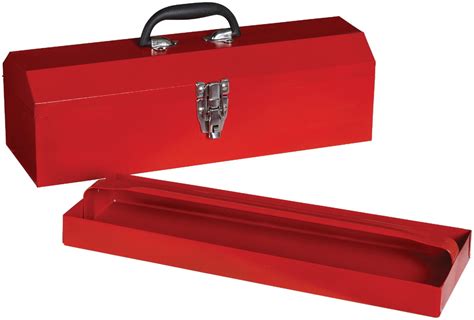 1pc 19 In Hip Roof Toolbox Red
