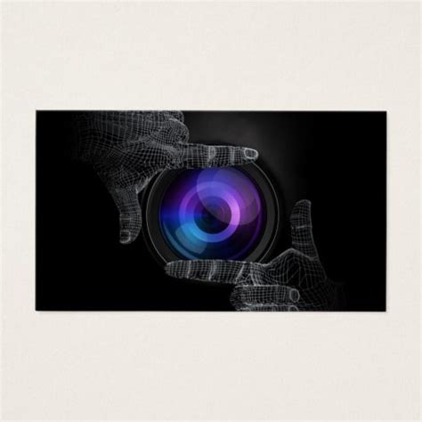 Photographer Professional Hands Frame Photography Business Card