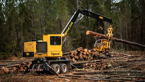 B Loader Powerful Knuckleboom Log Loader Tigercat Equipment
