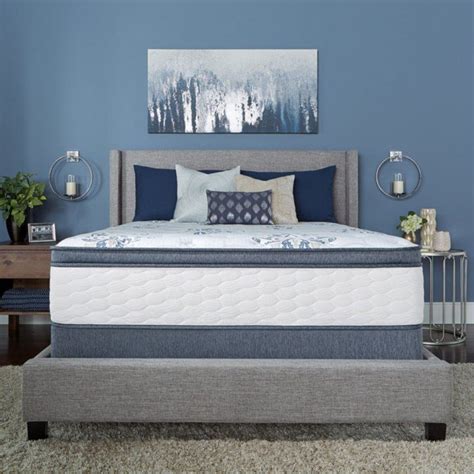 Restonic avenue plush queen mattress set. Serta Kerrington Cushion Firm Pillowtop Queen Mattress Set ...
