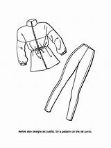 Fashion Coloring Pages Clothes Barbie Printable Clothing Getcolorings Popular Cloth Color sketch template