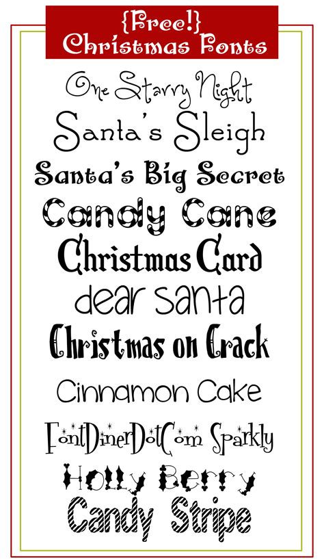 What Is A Christmas Font In Word Printable Templates
