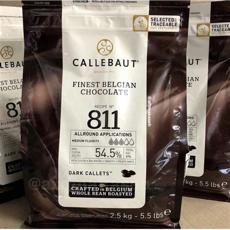 Callebaut 811 545 Dark Chocolate 25kg 1kg And 400gm Shopee Malaysia