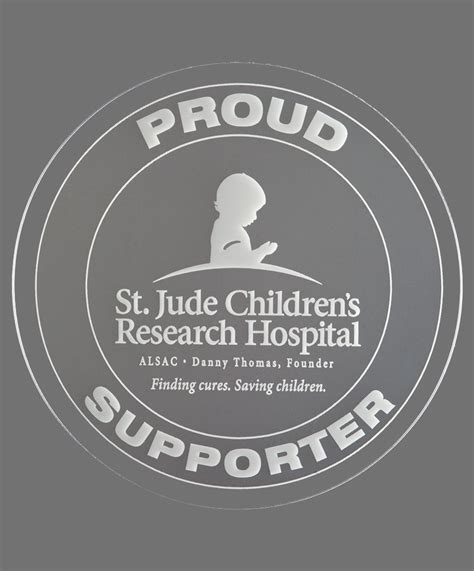 At least 8% of the price from each purchase supports the st jude mission: Window Cling - St. Jude Giftshop - St. Jude Gift Shop
