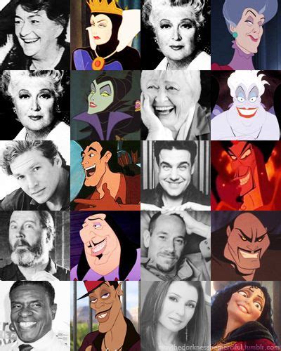 Disney Villains And Their Voice Actors