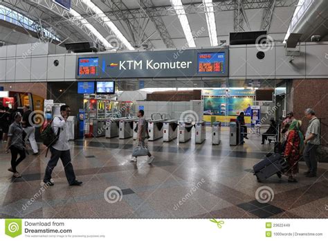 Divided into numerous districts, its main hub is called the golden triangle which comprises bukit bintang, klcc and chinatown. Train Station Scene - KL Sentral In Kuala Lumpur Editorial ...