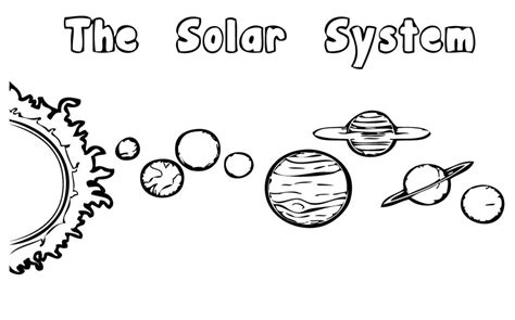 Our solar system in order consists of… the sun, and then the planets mercury, venus, earth, mars. Planet Coloring Pages - coloring.rocks!