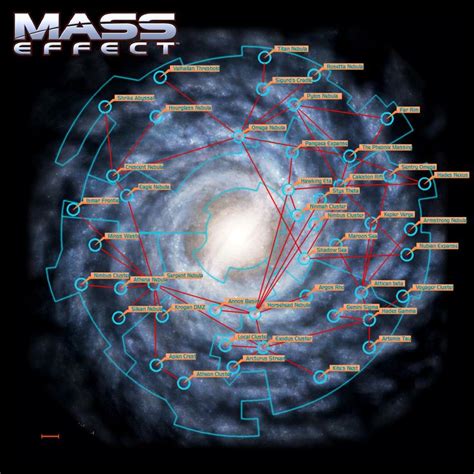 Galaxy Map Mass Effect Milky Way Map Galaxy Map