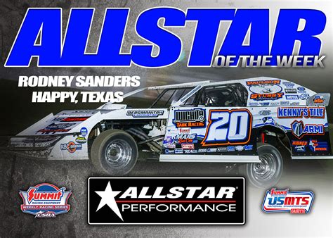 USMTS.com - Allstar Performance Allstar of the Week: Rodney Sanders