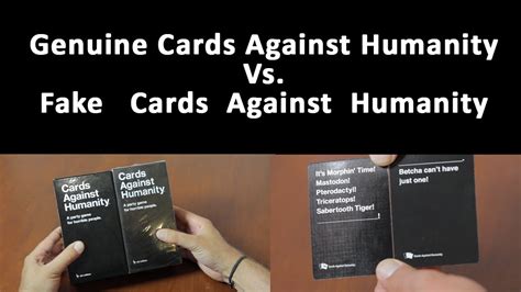 Today, eight men own the same amount of wealth as the poorest half of humanity (almost 4 billion people). Cards Against Humanity - Genuine vs Fake - YouTube
