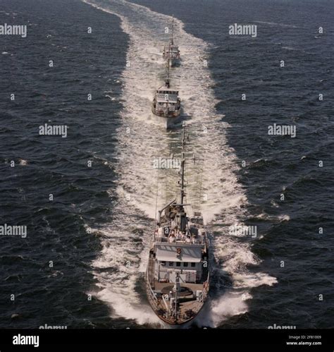 A Flotilla Patrol Ships From The Balder Class Consisting Of Hrms