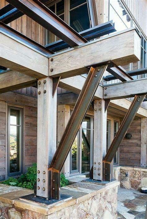 Steel Frame House Steel House Timber Structure Timber Framing