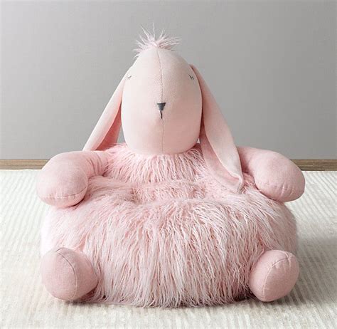 Additionally, the rocket ship also slides up and down to add more fun to the activity chair. Wooly Plush Bunny Chair | Bunny plush, Kids seating, Rh baby