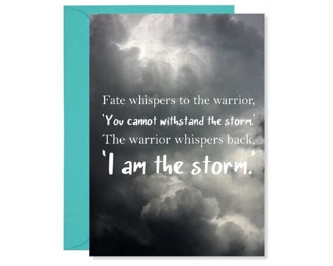 Fate Whispers To The Warrior Storm Etsy