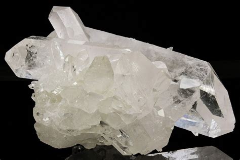 74 Clear Double Terminated Quartz Crystal Cluster Brazil 212484