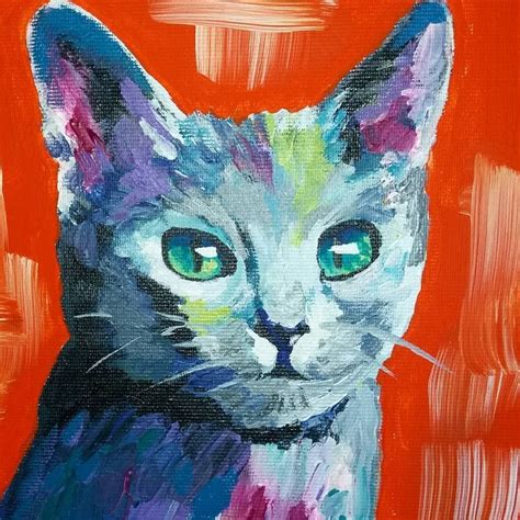 Cat Oil Painting Impressionist Warehouse Of Ideas