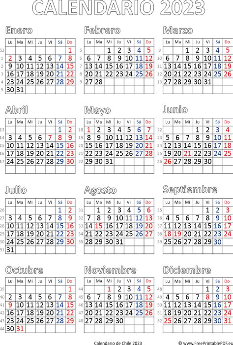 Calendario 2023 Con Feriados En Chile Para Imprimir Imagesee Reverasite