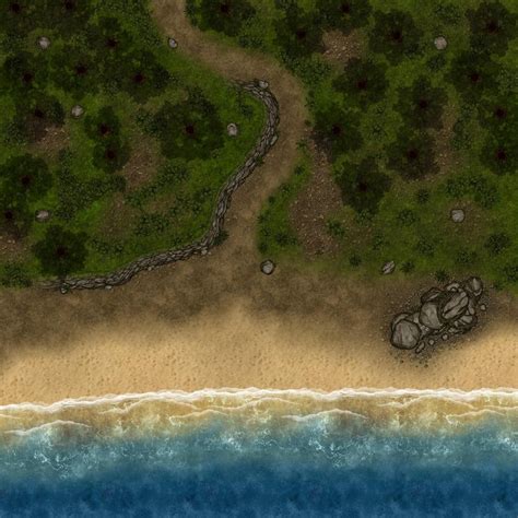 Just A X Beach Made On DungeonDraft With Forgotten Adventures Assets Battlemaps Fantasy