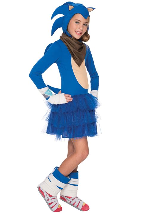 Sonic The Hedgehog Sonic Boom Costume Dress Headpiece Tail Girls 8 10