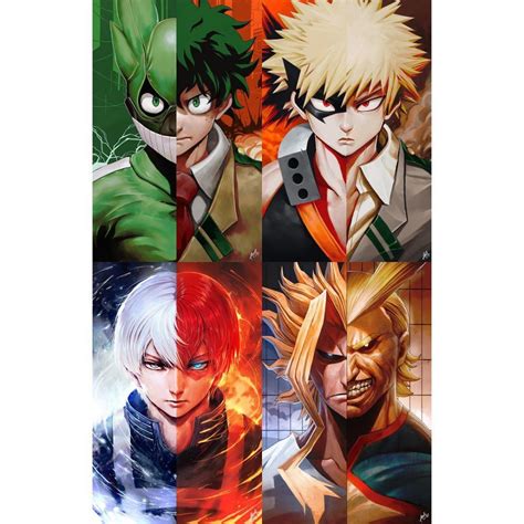 Mengapa bil elektrik naik ?? My Hero Academia : Portraits des super héros par wizyakuza