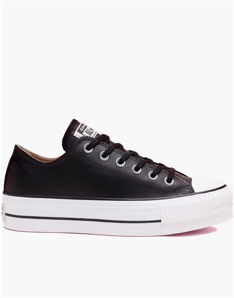 Converse Chuck Taylor All Star Leather Platform Low Top Womens Converse