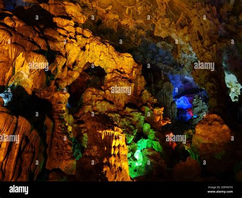 Rock Formation And Cave In Vietnam Stock Photo Alamy