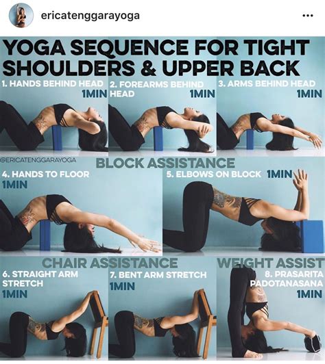 Yoga Sequence For Tight Shoulders And Upper Back Easy Yoga Workouts