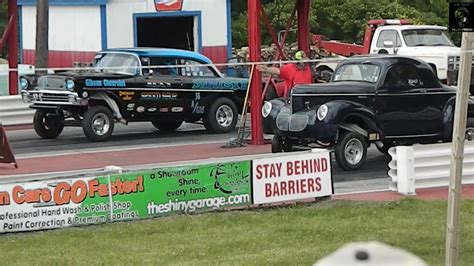 Brew City Gassers 2nd Round Action From The 2023 Ghost Rods Vintage Drags Youtube