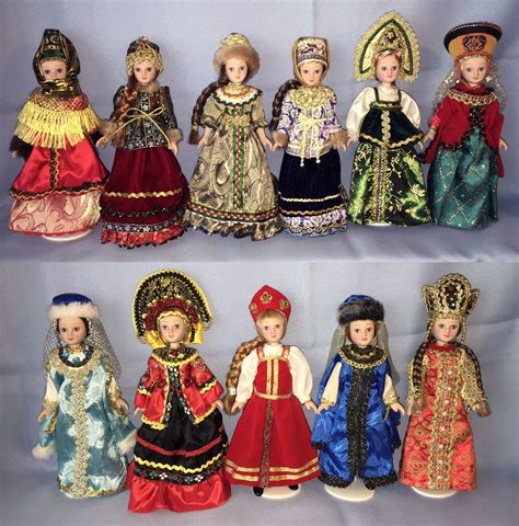 Dolls In The Russian National Costumes 19 Cm National Costumes