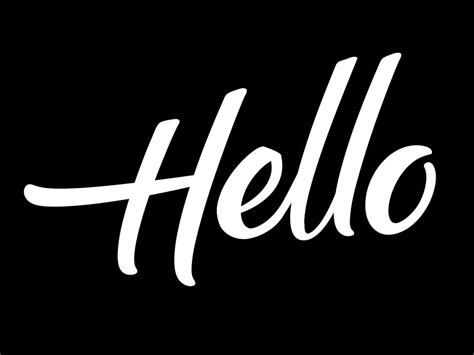 Animated Letters Hello By Jeppe Drensholt On Dribbble