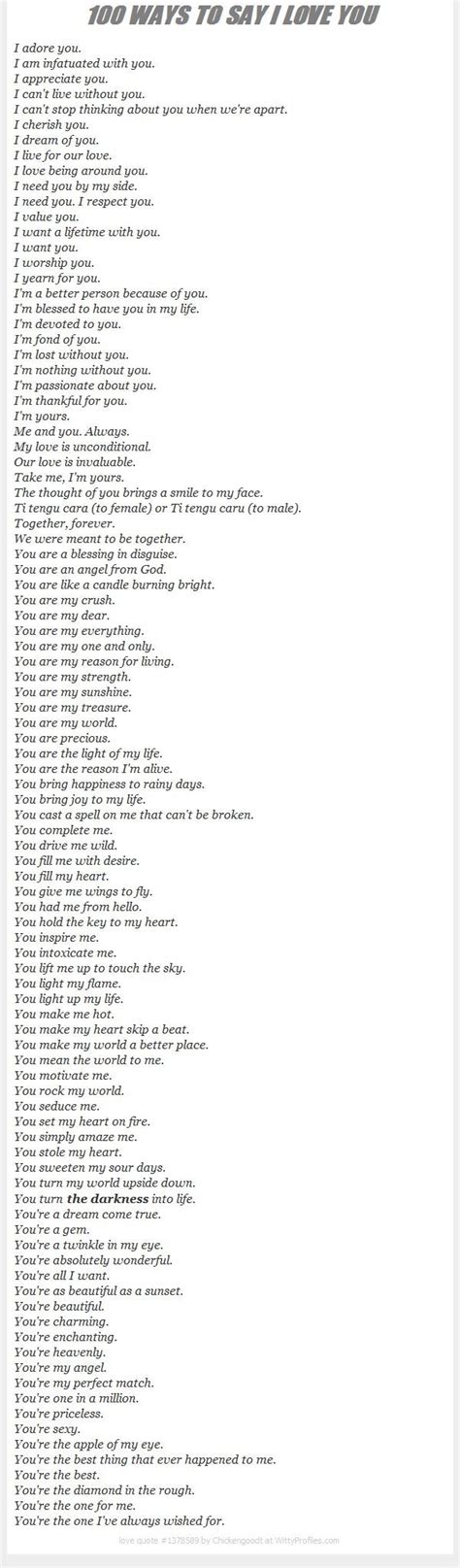 100 Ways To Say I Love You Pictures, Photos, and Images for Facebook ...