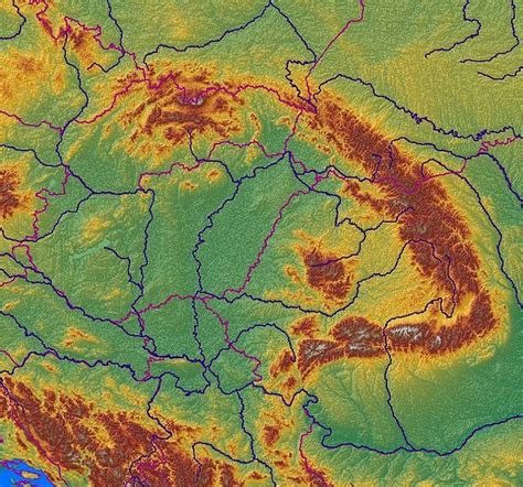 Carpathian Mountains Carpathian Mountains Mountains Relief Map