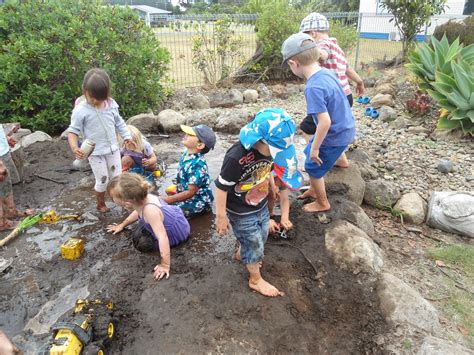 Bream Bay Kindergarten The Mud Pit Is Fun And Full Of Opportunities To