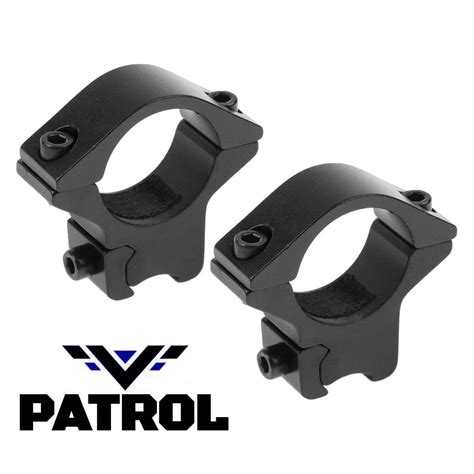 Patrol 2pcs Low Profile 254mm 1 Scope Rings 38 And 11mm Dovetail