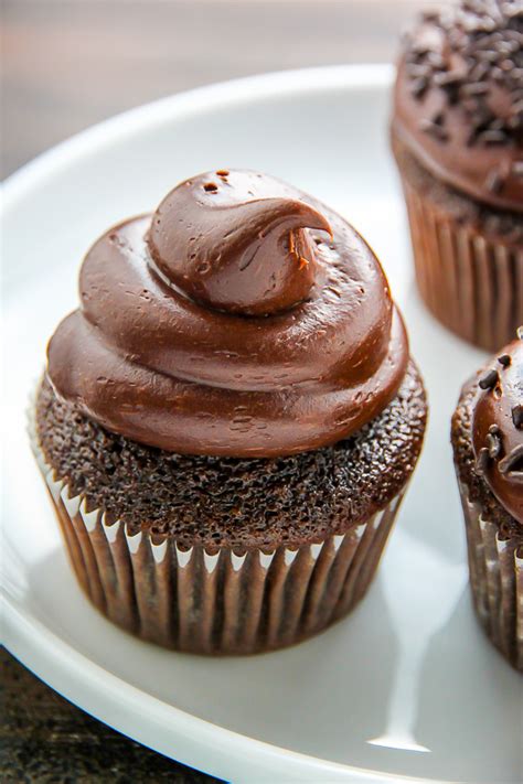 Old Fashioned Chocolate Buttermilk Cupcakes Baker By Nature