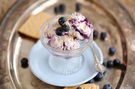 Blueberry Cheesecake Frozen Yogurt No Machine Gemmas Bigger Bolder Baking