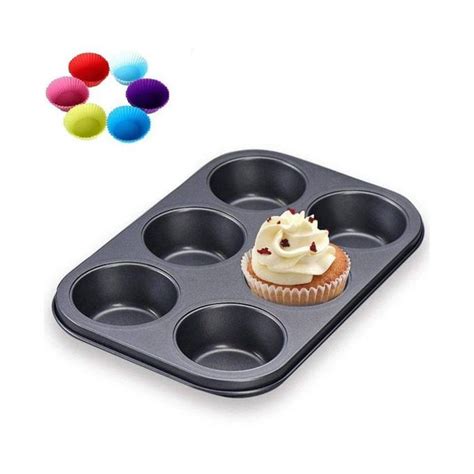 Buy 12 Hole Non Stick Muffin Tray Baking Oven Tray Pan Free Measuring