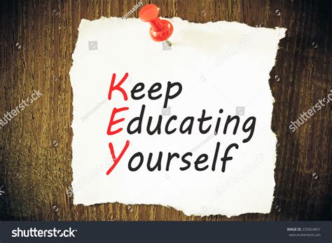 Key Acronym Keep Educating Yourself Educational Stock Photo 235924831