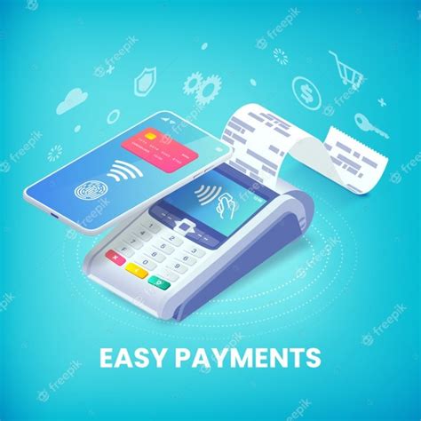 Premium Vector Easy Contactless Payment Via Smartphone Isometric
