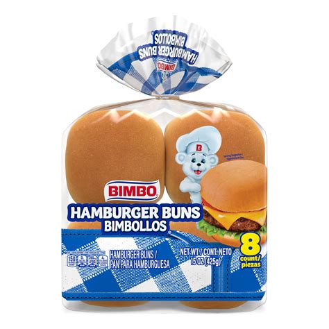 Bimbo Bimbollos Hamburger Buns 8 Count 15 Oz Walmart Com